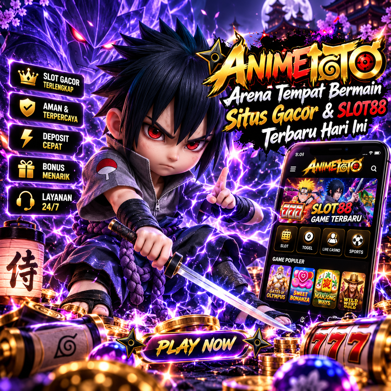 ANIMETOTO > Arena Tempat Bermain Situs Gacor & Slot88 Terbaru Hari Ini